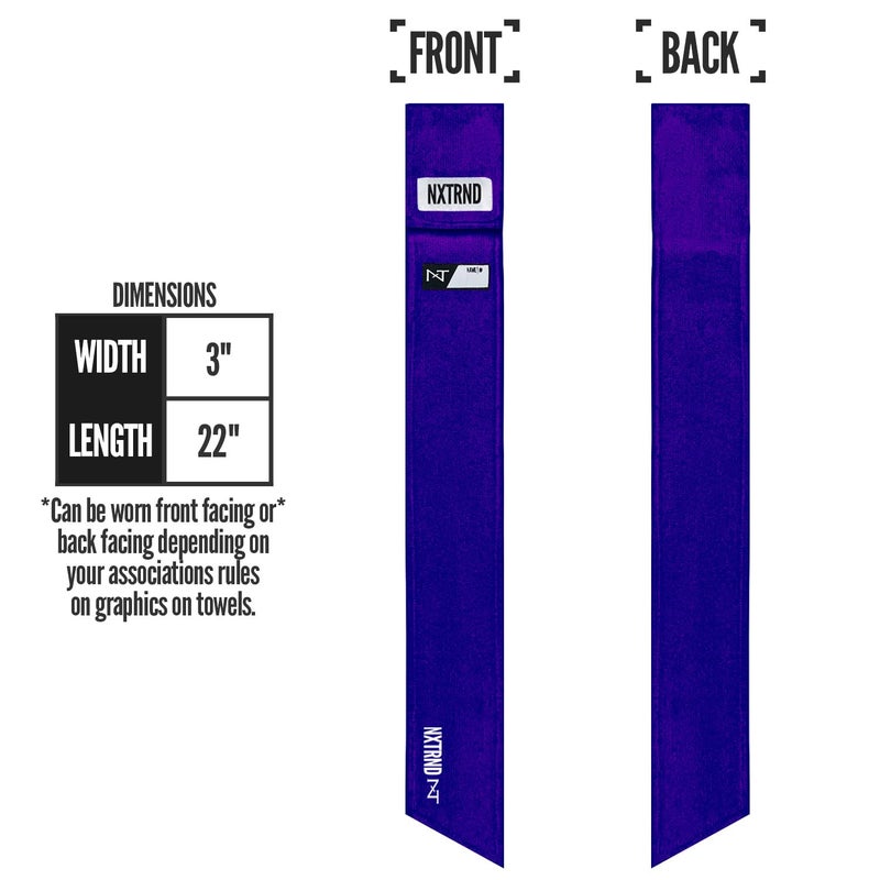 NXT NXTRND Nxtrnd Streamer Football Towel  Thin Sports Towel  Dries Hands & Football Accessories (Purple) - Image 2
